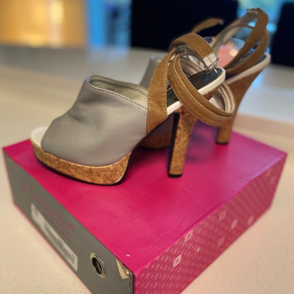 Shoe Dazzle “Taavia” Ankle Tie Sandal